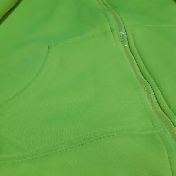 Under Armour Full Zipper Neon Green Sweater - Picture 7 of 12